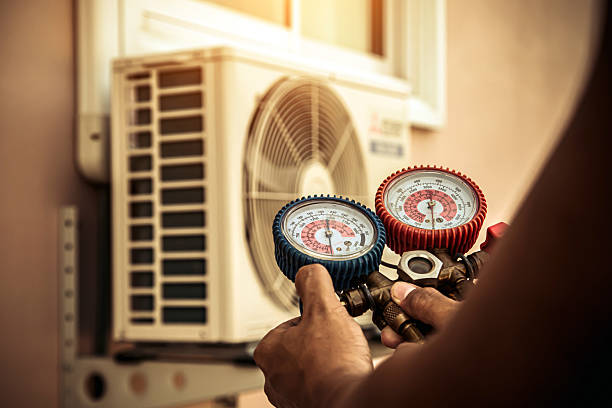 Professional Hvac Maintenance technician working in Jewett City, CT